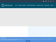 Tablet Screenshot of gabineteveintiuno.com